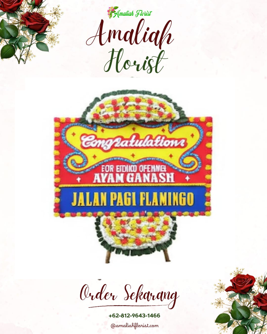 Sewa Papan Bunga Simokerto